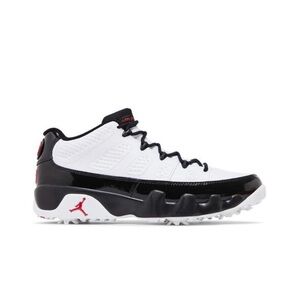 Nike Air Jordan 9 Retro Low G White Black True Red FJ5934-100 Men 7.5 Golf Cleat